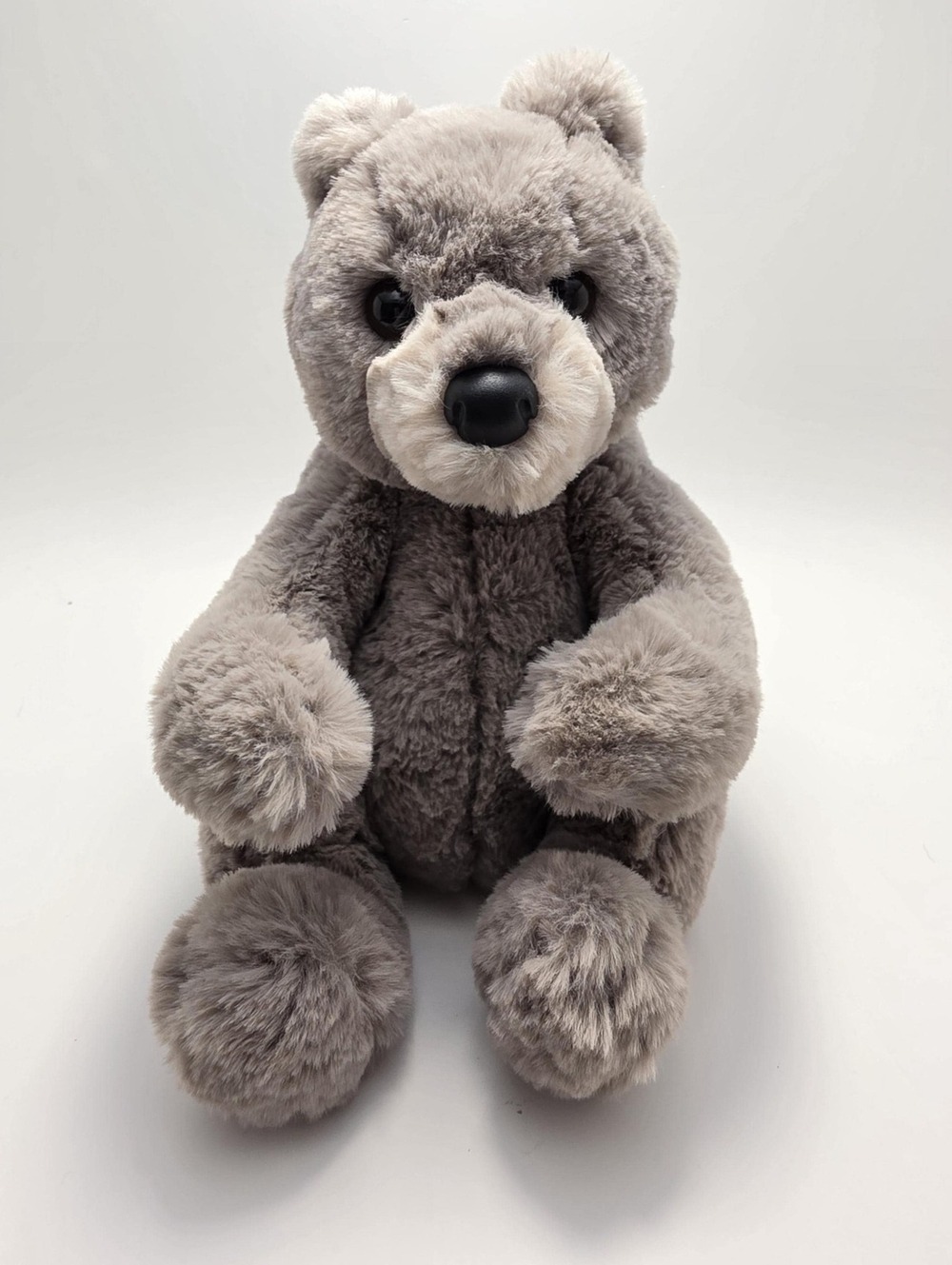 DOUGLAS Cuddle Toy Hugh the Gray Bear Plush Stuffed Animal Realistic Soft